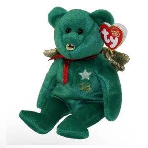 TY Beanie Baby - GIFT the Bear (Green Version) (Hallmark Gold Crown Excl) (8 in)